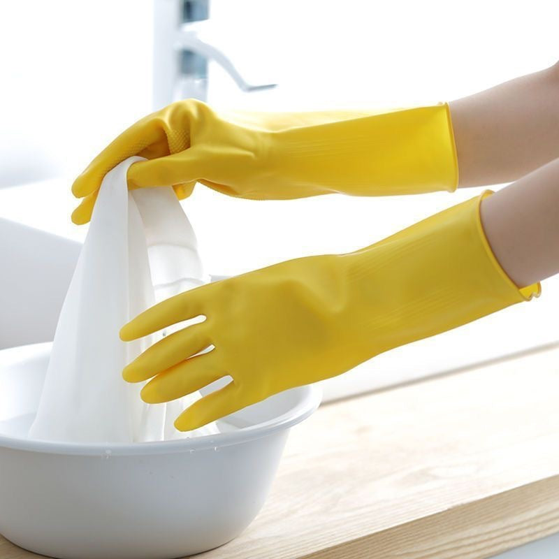 Latex Labor Protection Wear-Resistant Work Gloves Non-Slip Waterproof Non-Slip Rubber Dishwashing Household Dropshipping Support
