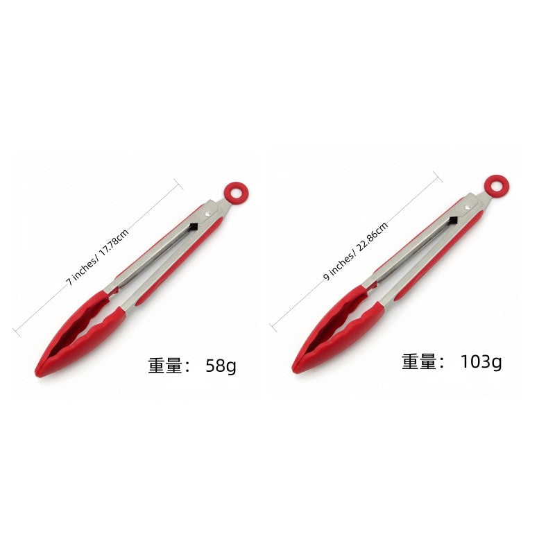 Cross-border Clip Kitchen Barbecue Clip Food Clip Silicone Clip Anti-scalding Clip Bread Fried Steak Clip Barbecue Clip
