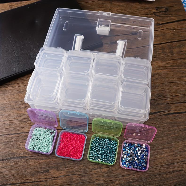 Cross-Border Hot-Selling Portable Hardware Large-Capacity Household Tool Box, Portable Box, Small Miscellaneous Items, Bead Storage Box, Storage Box