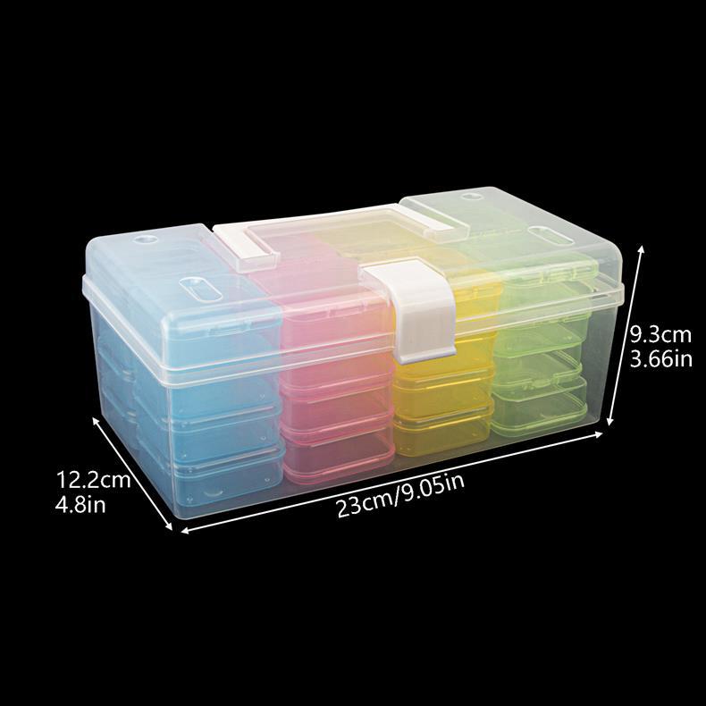 Cross-Border Hot-Selling Portable Hardware Large-Capacity Household Tool Box, Portable Box, Small Miscellaneous Items, Bead Storage Box, Storage Box