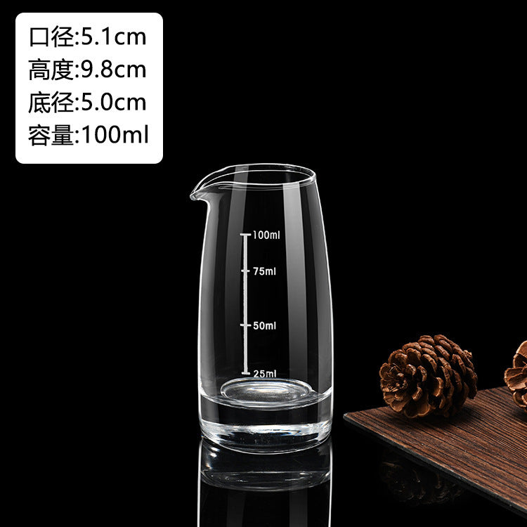 Glass White Wine Glass suit Wine Dispenser Glass Small Wine Glass Commercial One-cup Household Small Wine Pot Wine Cup Bullet Cup