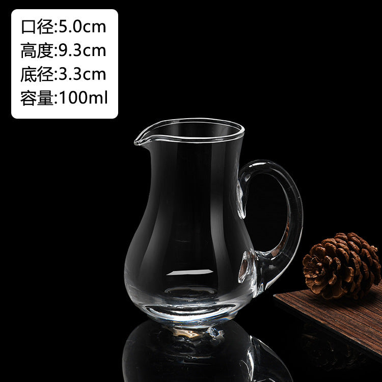 Glass White Wine Glass suit Wine Dispenser Glass Small Wine Glass Commercial One-cup Household Small Wine Pot Wine Cup Bullet Cup
