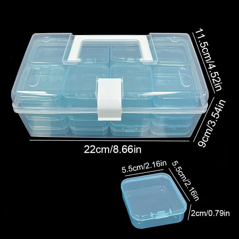 Cross-Border Hot-Selling Portable Hardware Large-Capacity Household Tool Box, Portable Box, Small Miscellaneous Items, Bead Storage Box, Storage Box