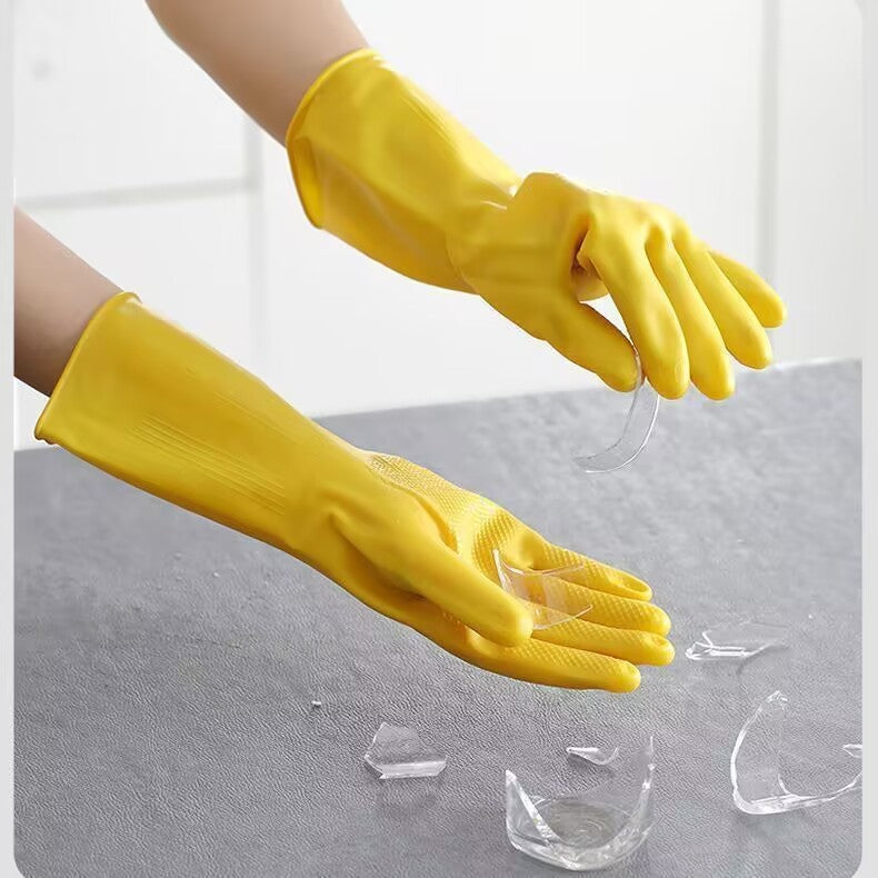 Latex Labor Protection Wear-Resistant Work Gloves Non-Slip Waterproof Non-Slip Rubber Dishwashing Household Dropshipping Support