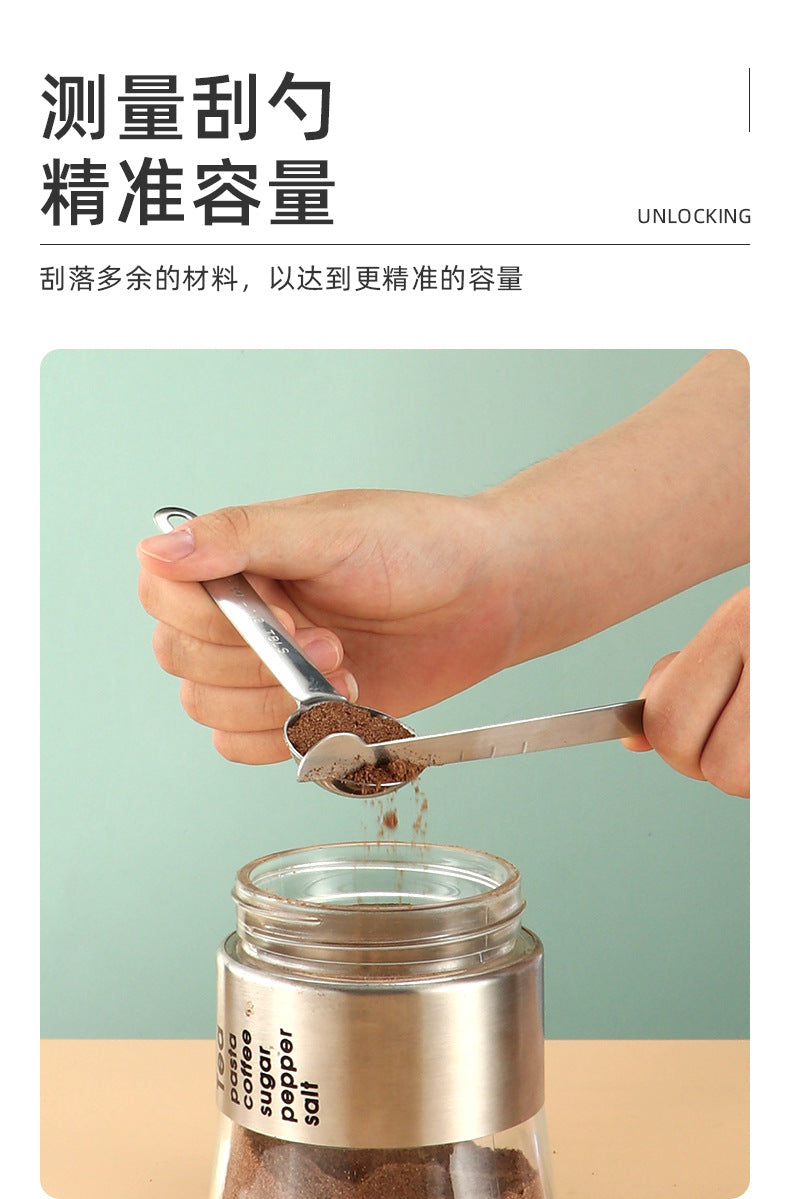 In-Stock Stainless Steel Measuring Spoons and Cups Set Baking Measuring Spoons Measuring Cups with Scale Multi-Purpose Spoons