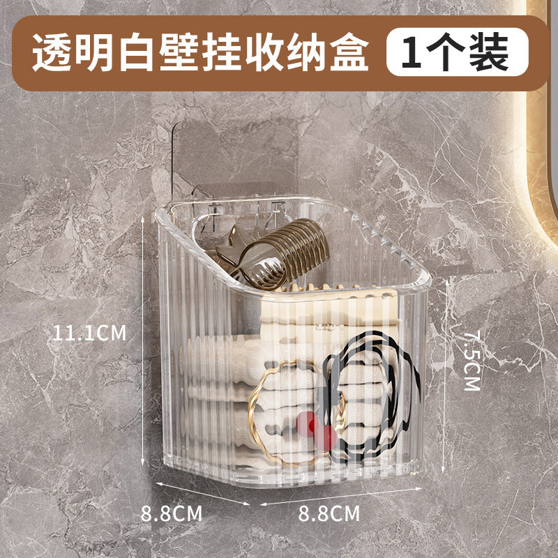 Discarded Secondary Face Wash Storage Box Wall Hanging Toilet Used Cotton Soft Face Wash Multi-functional Storage Rack