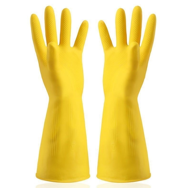 Latex Labor Protection Wear-Resistant Work Gloves Non-Slip Waterproof Non-Slip Rubber Dishwashing Household Dropshipping Support