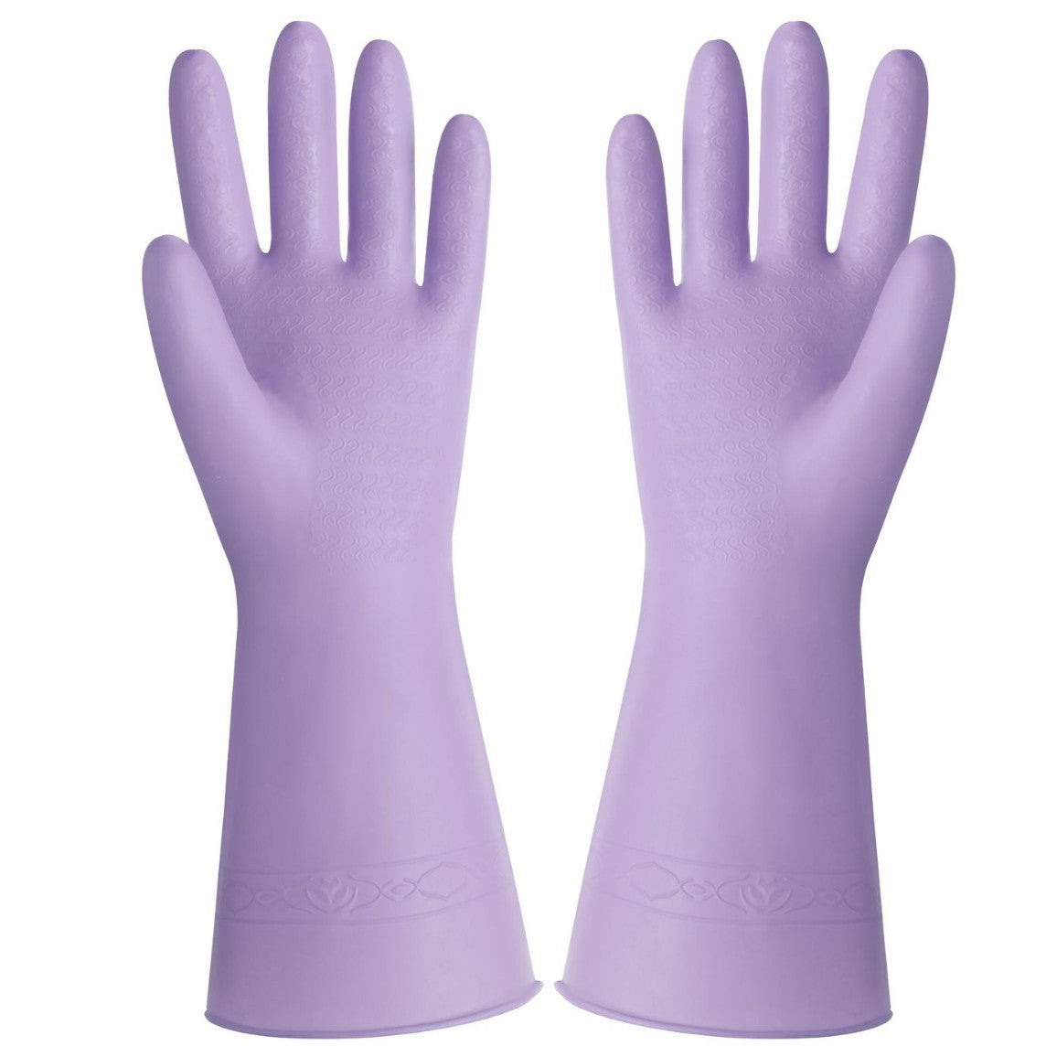 Dishwashing Gloves for Housework, Household Cleaning, Pvc Rubber, Kitchen-Specific, Thickened, Waterproof
