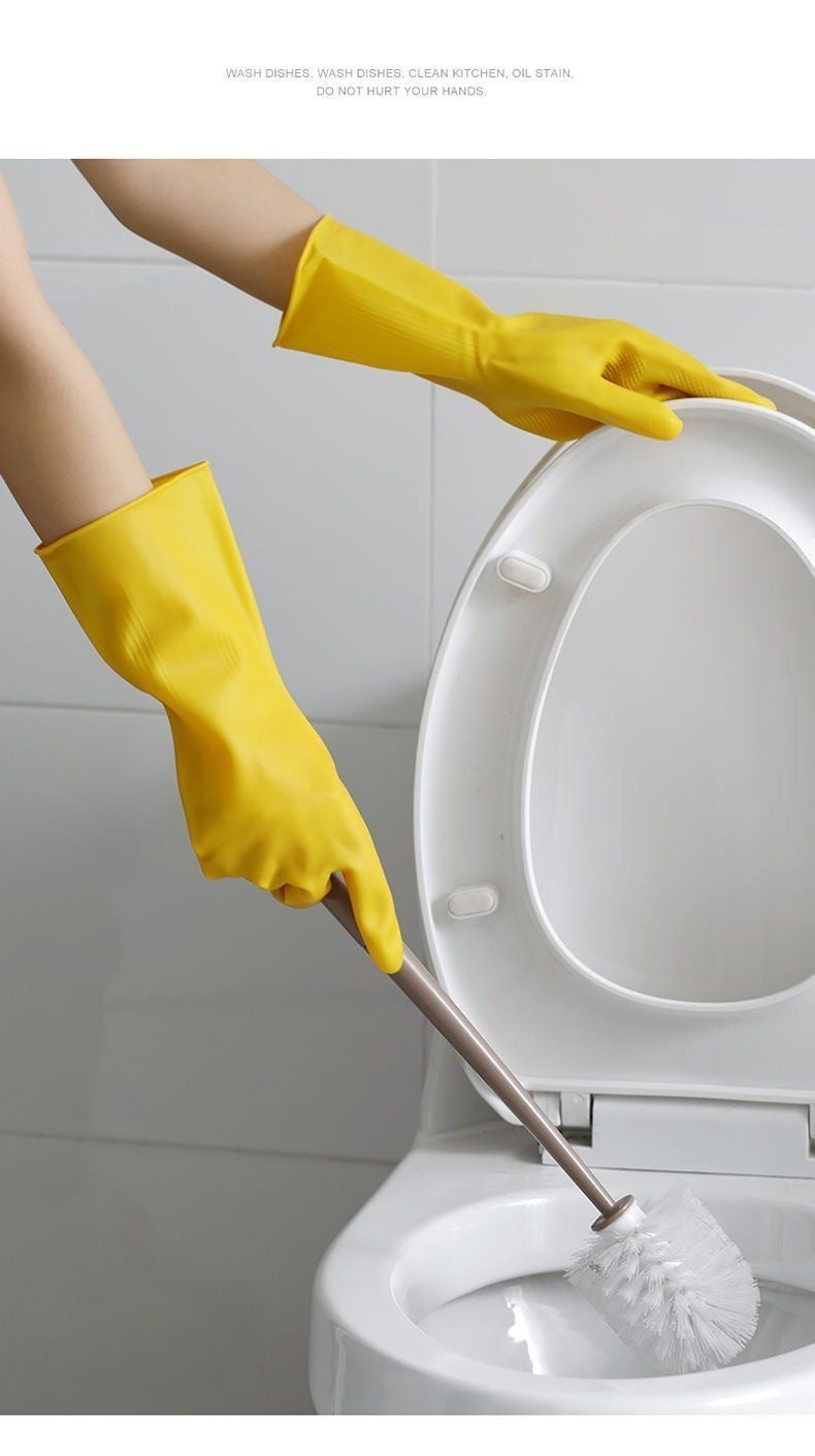 Latex Labor Protection Wear-Resistant Work Gloves Non-Slip Waterproof Non-Slip Rubber Dishwashing Household Dropshipping Support