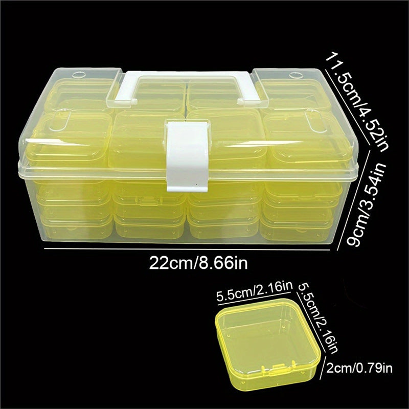 Cross-Border Hot-Selling Portable Hardware Large-Capacity Household Tool Box, Portable Box, Small Miscellaneous Items, Bead Storage Box, Storage Box