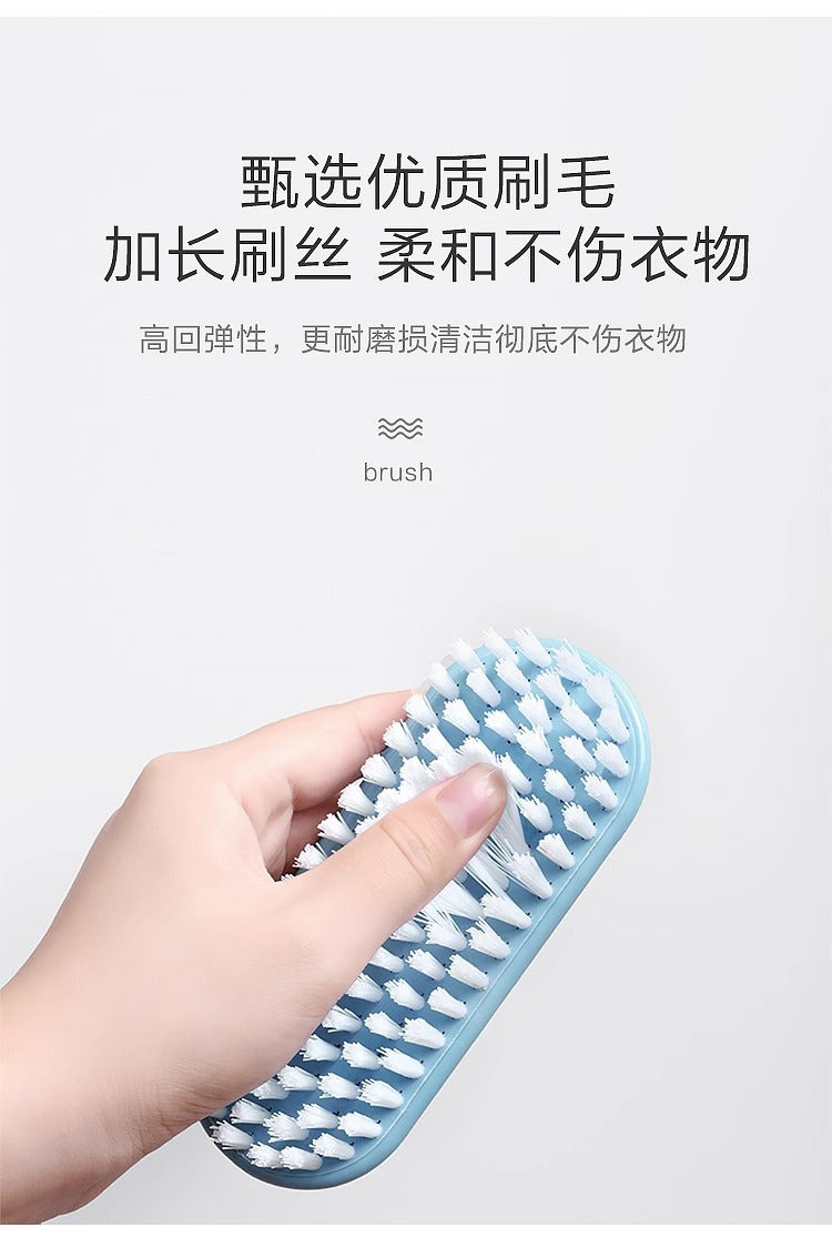 Plastic Brush with Hard Bristles, Thickened and Reinforced Handle, Multifunctional Laundry and Shoe Cleaning Brush, Non-Slip Cleaning Brush for Sneakers and White Shoes