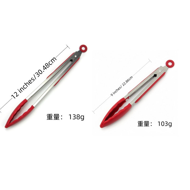 Cross-border Clip Kitchen Barbecue Clip Food Clip Silicone Clip Anti-scalding Clip Bread Fried Steak Clip Barbecue Clip