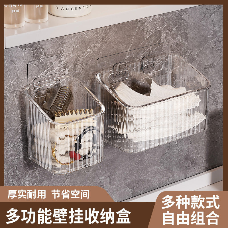 Discarded Secondary Face Wash Storage Box Wall Hanging Toilet Used Cotton Soft Face Wash Multi-functional Storage Rack