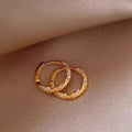 Simple Design Sense Diamond Ring Earrings Women's 2024 New Elegant Fashion Exquisite Ear Buckle Earrings Explosive Earrings