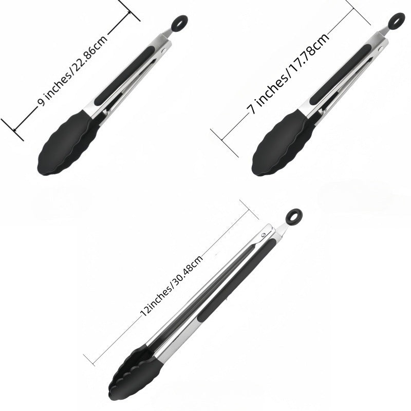 Cross-border Clip Kitchen Barbecue Clip Food Clip Silicone Clip Anti-scalding Clip Bread Fried Steak Clip Barbecue Clip