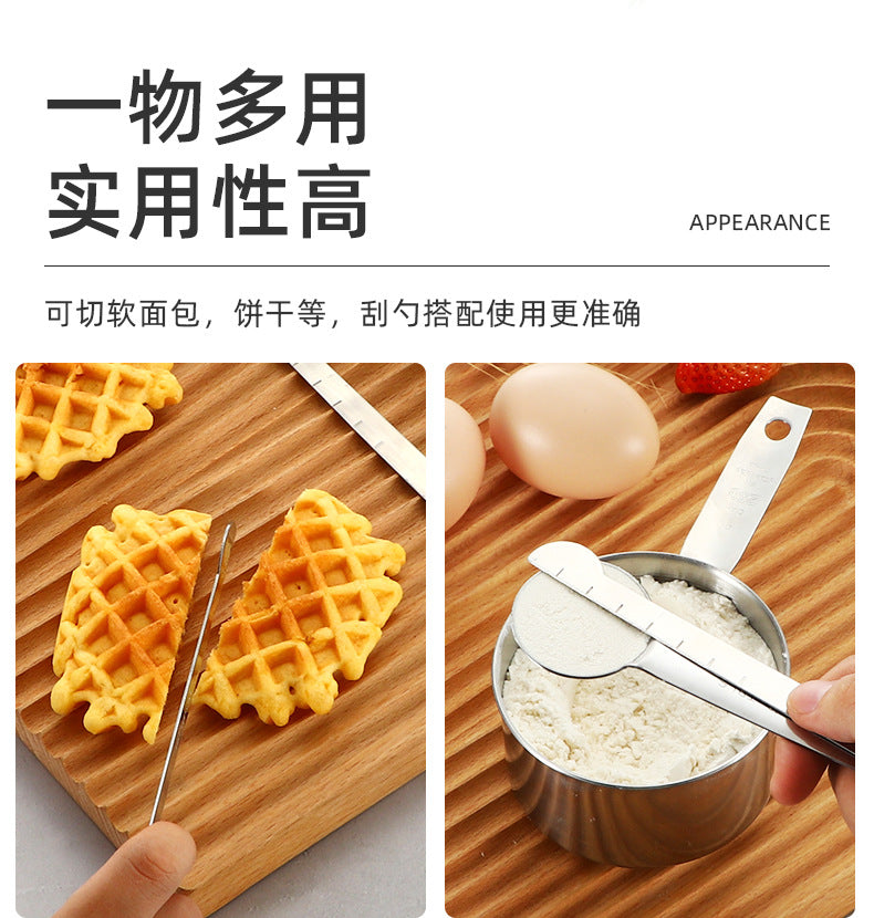 In-Stock Stainless Steel Measuring Spoons and Cups Set Baking Measuring Spoons Measuring Cups with Scale Multi-Purpose Spoons