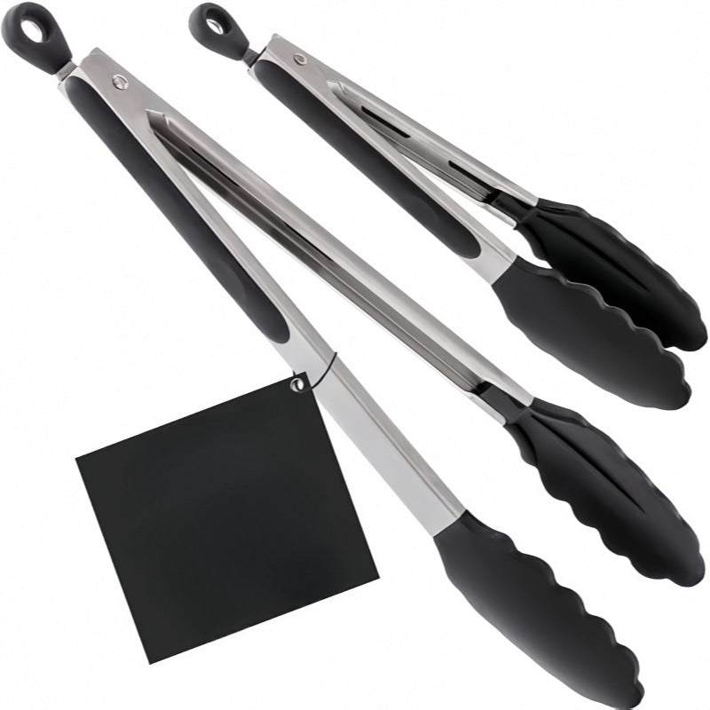Cross-border Clip Kitchen Barbecue Clip Food Clip Silicone Clip Anti-scalding Clip Bread Fried Steak Clip Barbecue Clip