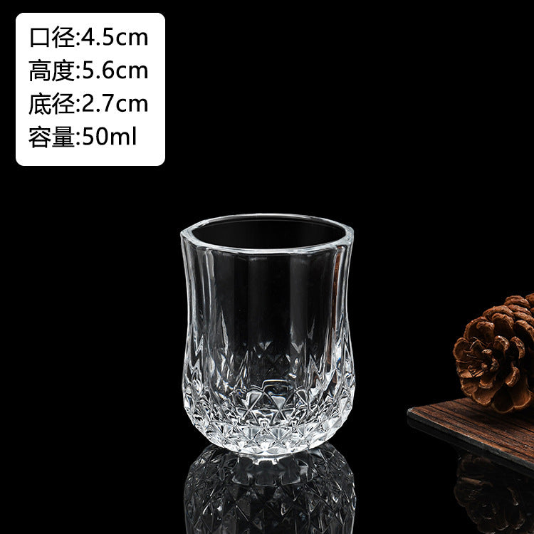 Glass White Wine Glass suit Wine Dispenser Glass Small Wine Glass Commercial One-cup Household Small Wine Pot Wine Cup Bullet Cup