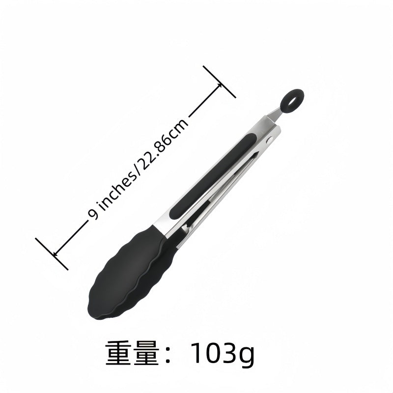 Cross-border Clip Kitchen Barbecue Clip Food Clip Silicone Clip Anti-scalding Clip Bread Fried Steak Clip Barbecue Clip