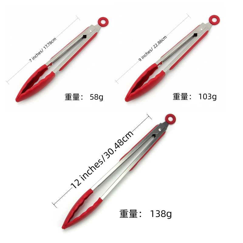 Cross-border Clip Kitchen Barbecue Clip Food Clip Silicone Clip Anti-scalding Clip Bread Fried Steak Clip Barbecue Clip