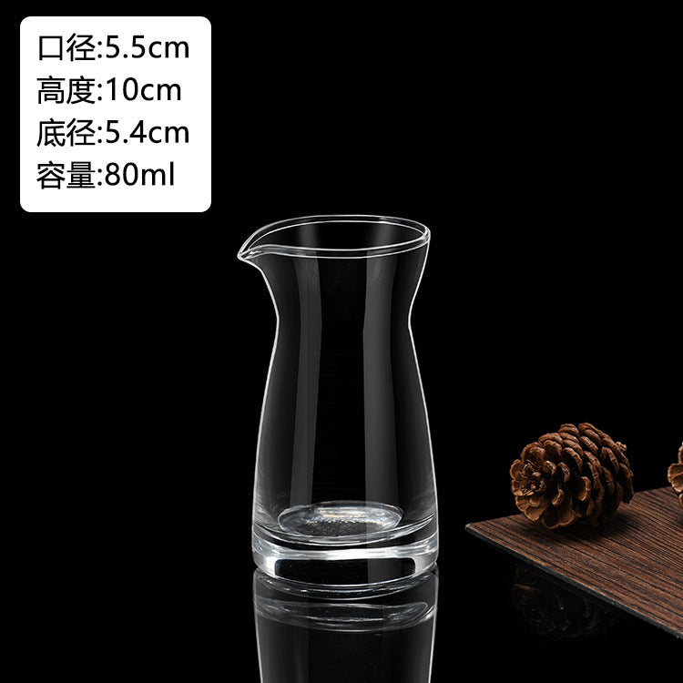 Glass White Wine Glass suit Wine Dispenser Glass Small Wine Glass Commercial One-cup Household Small Wine Pot Wine Cup Bullet Cup