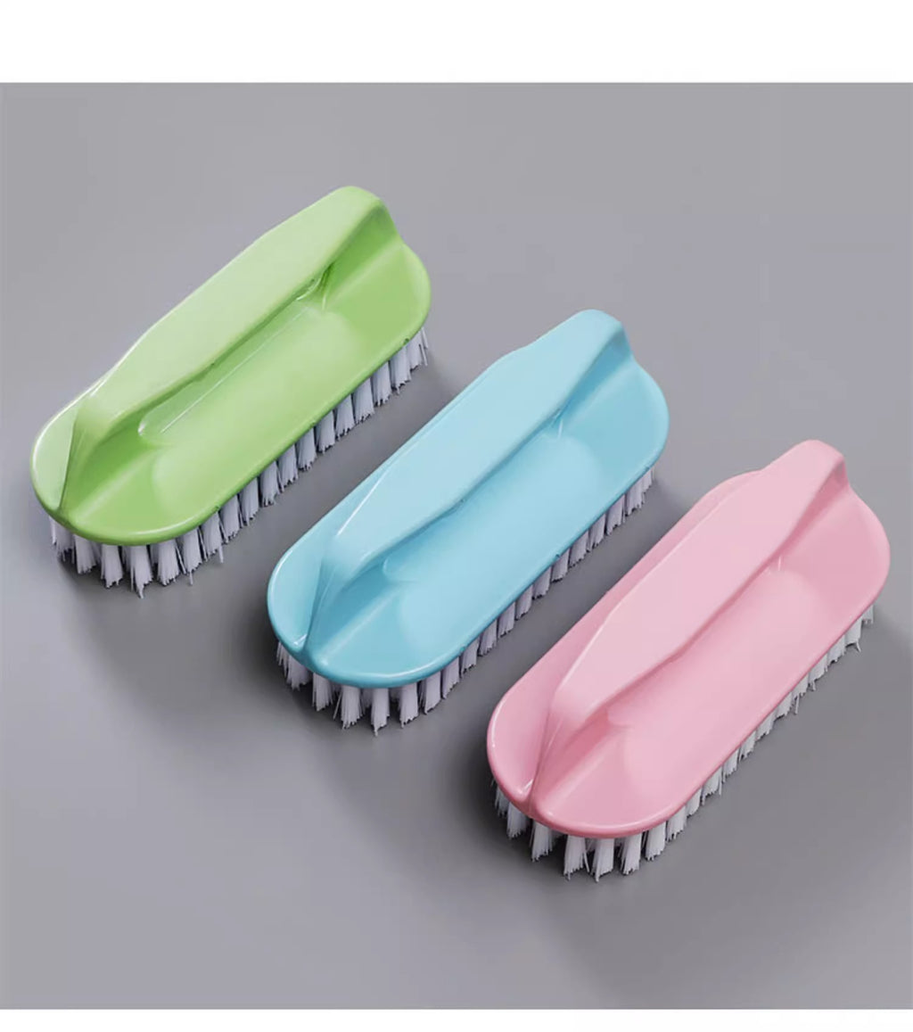 Plastic Brush with Hard Bristles, Thickened and Reinforced Handle, Multifunctional Laundry and Shoe Cleaning Brush, Non-Slip Cleaning Brush for Sneakers and White Shoes