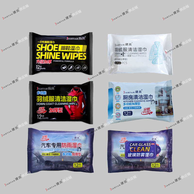 Rainproof Anti-fog Alcohol Shoe Wipe Leather Care Kitchen Cleaning Wet Wipes Baby Wipes Not Irritating Gentle Wholesale