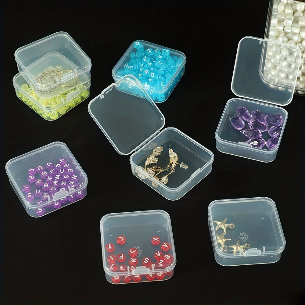 Cross-Border Hot-Selling Portable Hardware Large-Capacity Household Tool Box, Portable Box, Small Miscellaneous Items, Bead Storage Box, Storage Box