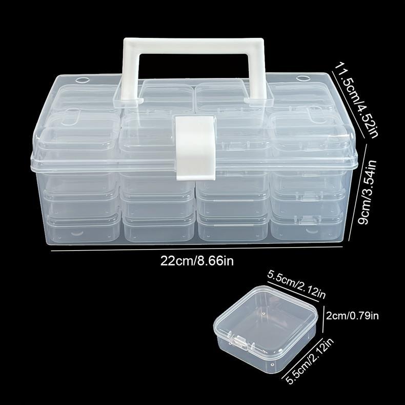 Cross-Border Hot-Selling Portable Hardware Large-Capacity Household Tool Box, Portable Box, Small Miscellaneous Items, Bead Storage Box, Storage Box