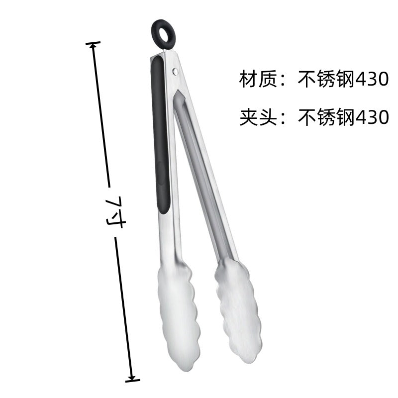 Cross-border Clip Kitchen Barbecue Clip Food Clip Silicone Clip Anti-scalding Clip Bread Fried Steak Clip Barbecue Clip