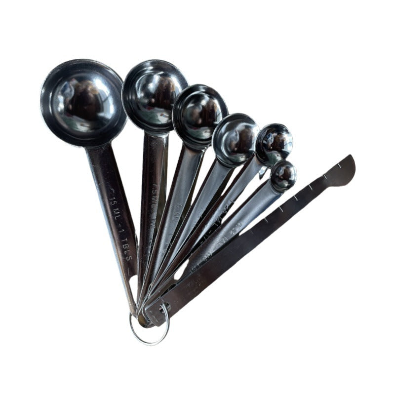 In-Stock Stainless Steel Measuring Spoons and Cups Set Baking Measuring Spoons Measuring Cups with Scale Multi-Purpose Spoons