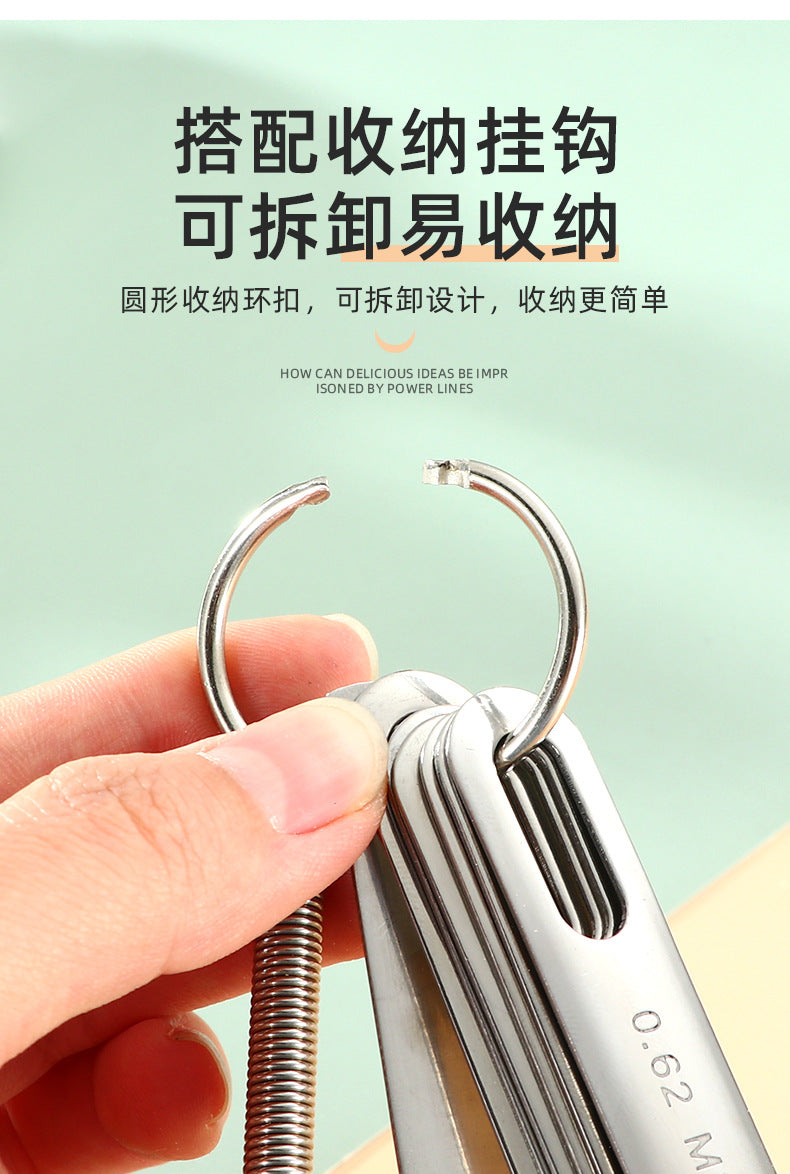 In-Stock Stainless Steel Measuring Spoons and Cups Set Baking Measuring Spoons Measuring Cups with Scale Multi-Purpose Spoons