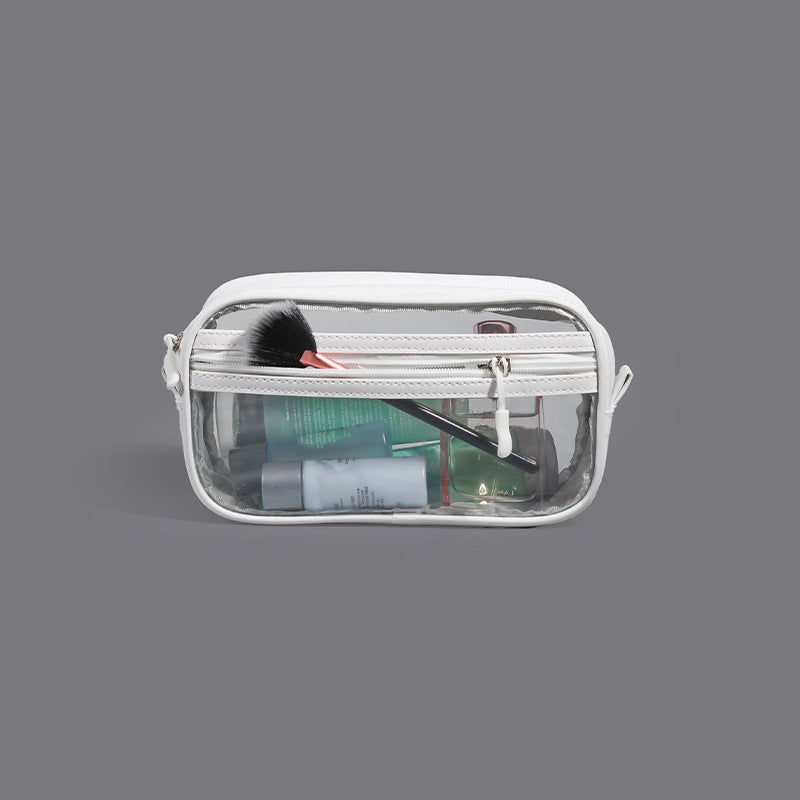 PVC Waterproof Transparent Cosmetic Bag Portable Travel Toiletries Storage Bag for Men and Women Outdoor Travel