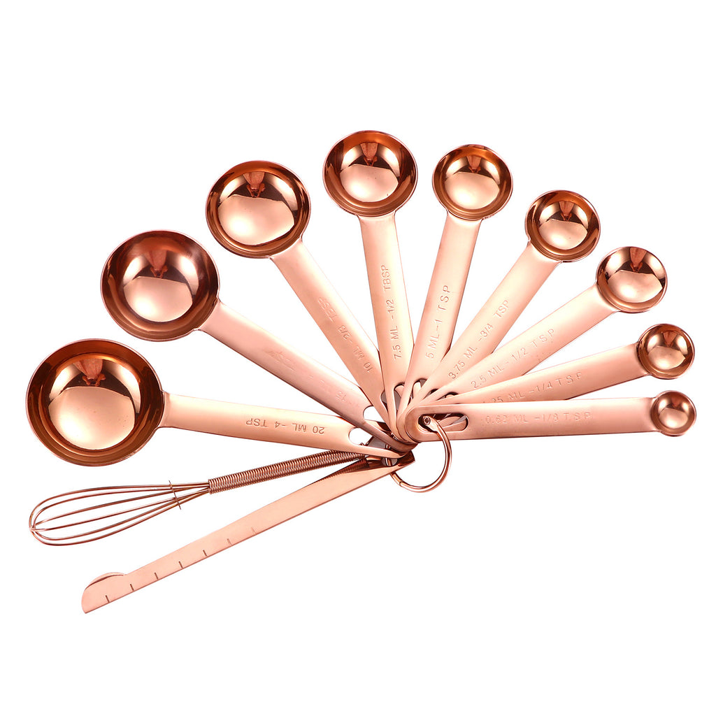 In-Stock Stainless Steel Measuring Spoons and Cups Set Baking Measuring Spoons Measuring Cups with Scale Multi-Purpose Spoons