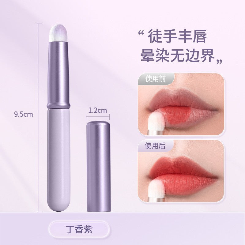 Lipstick lipstick brush with lid lip brush small round head lip brush halo brush concealer brush portable lip brush mini makeup brush