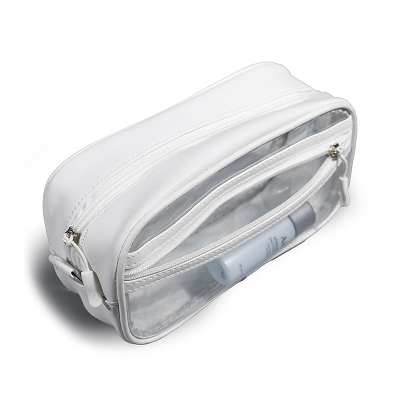 PVC Waterproof Transparent Cosmetic Bag Portable Travel Toiletries Storage Bag for Men and Women Outdoor Travel