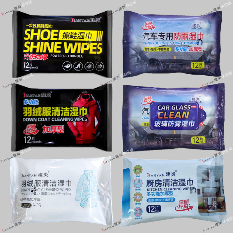 Rainproof Anti-fog Alcohol Shoe Wipe Leather Care Kitchen Cleaning Wet Wipes Baby Wipes Not Irritating Gentle Wholesale