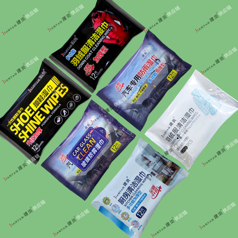Rainproof Anti-fog Alcohol Shoe Wipe Leather Care Kitchen Cleaning Wet Wipes Baby Wipes Not Irritating Gentle Wholesale