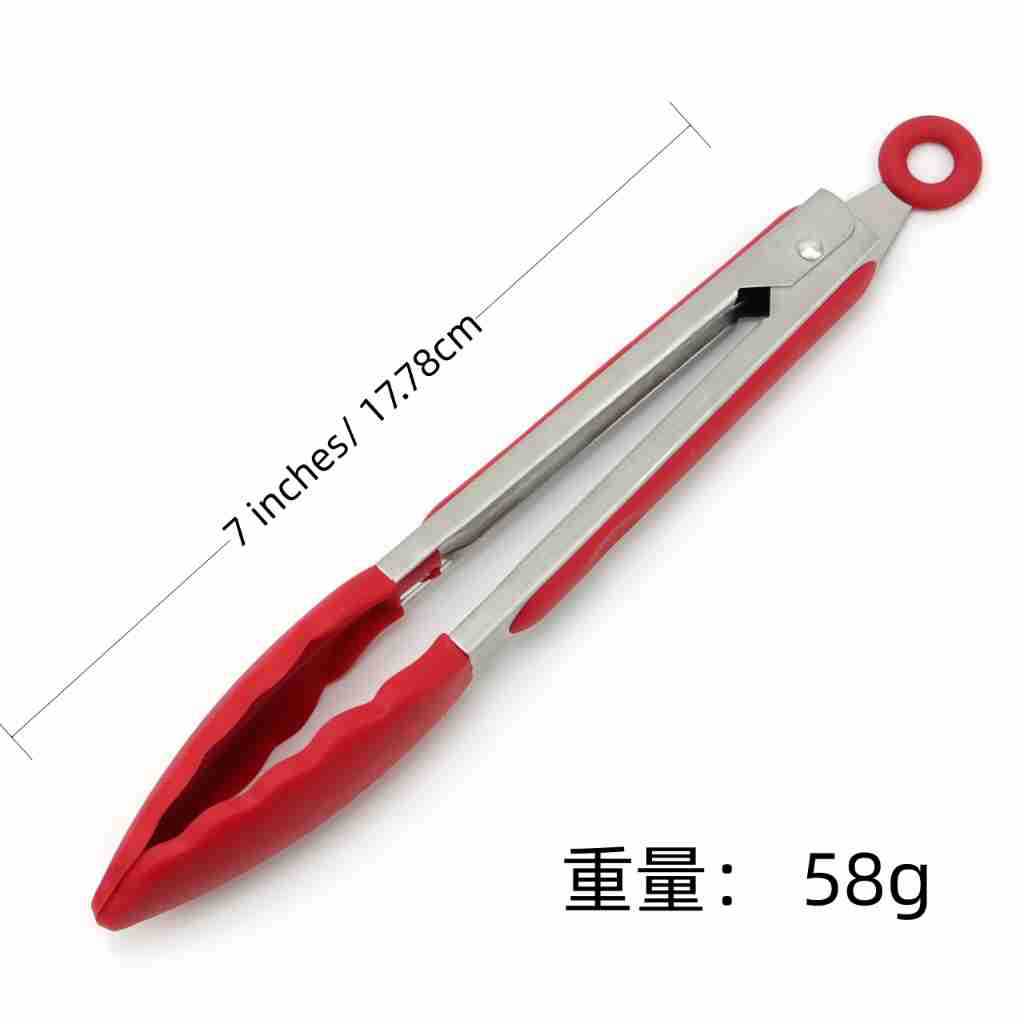 Cross-border Clip Kitchen Barbecue Clip Food Clip Silicone Clip Anti-scalding Clip Bread Fried Steak Clip Barbecue Clip