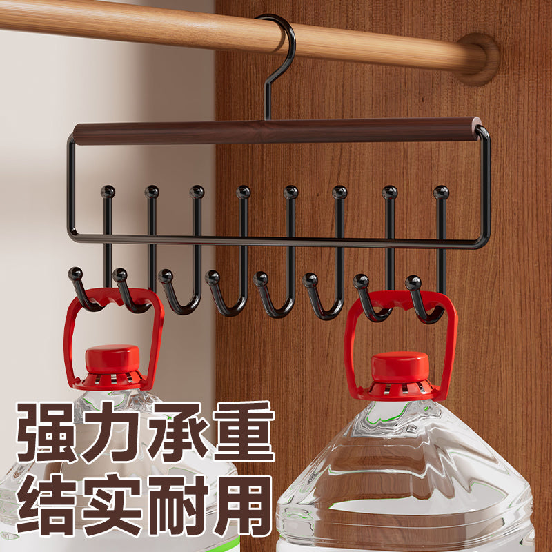 Multifunctional Hanger for Underwear and Vests, Dormitory Storage Solution, Household Solid Wood Hook, Wave-Shaped Clothes Hanger Wholesale